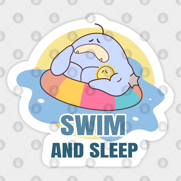 SWIM & SLEEP Sticker by JoyRichardsonn